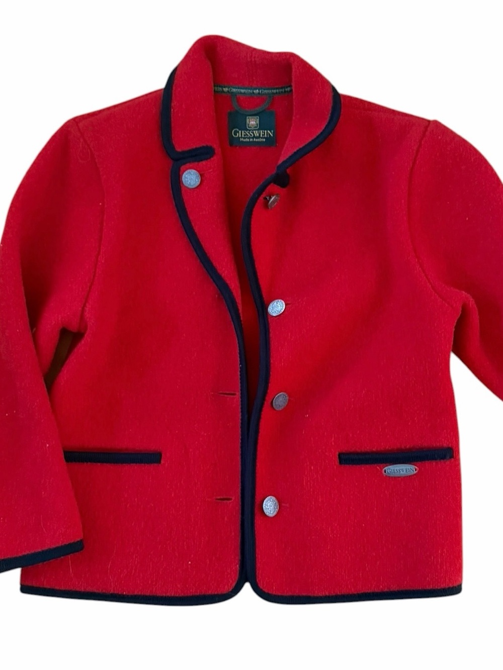 Giesswein Red Wool Jacket size 10